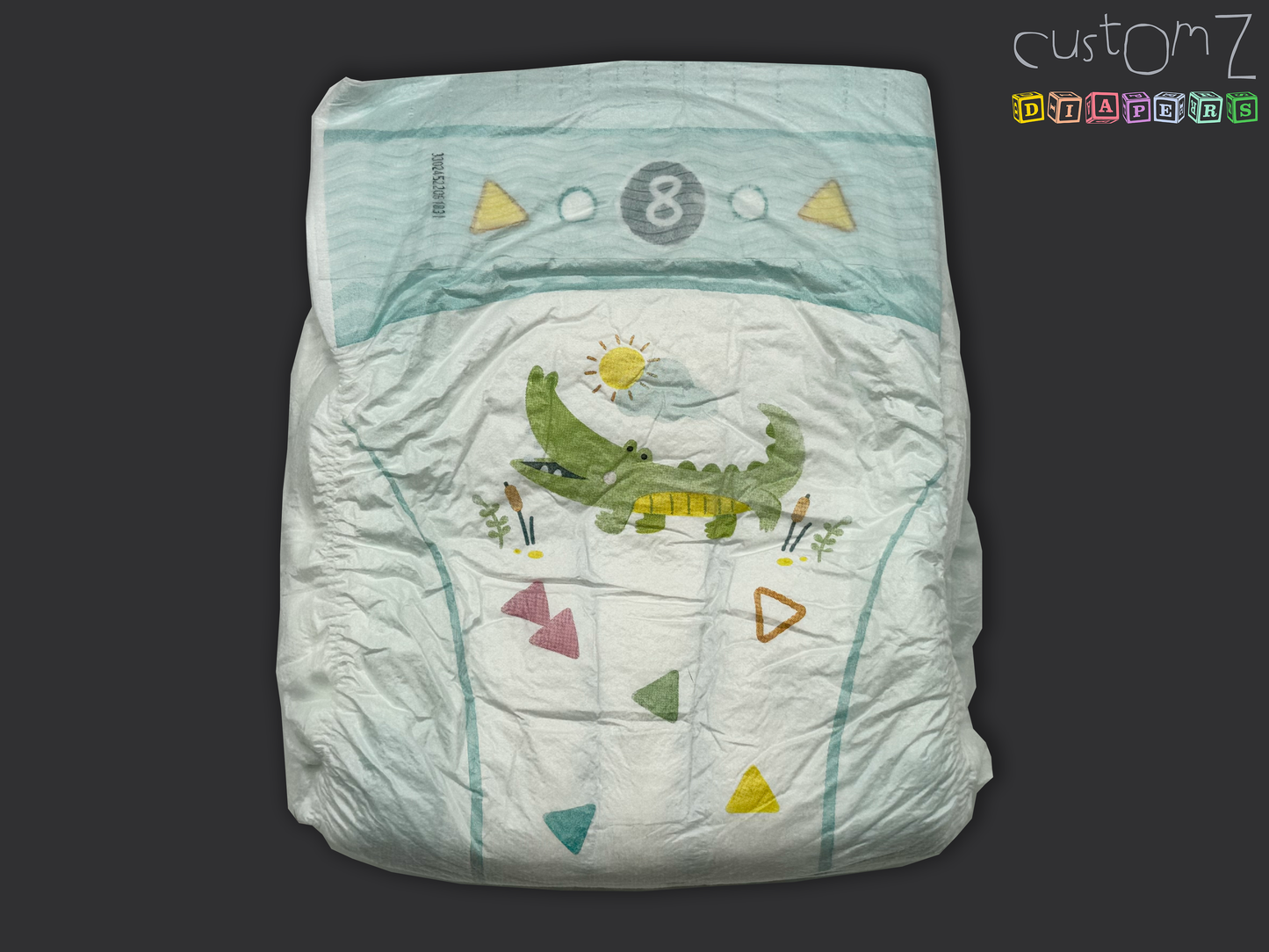 CustomZ Cosy Croc ABDL Adult Baby Diaper Nappy - 1 x Nappy