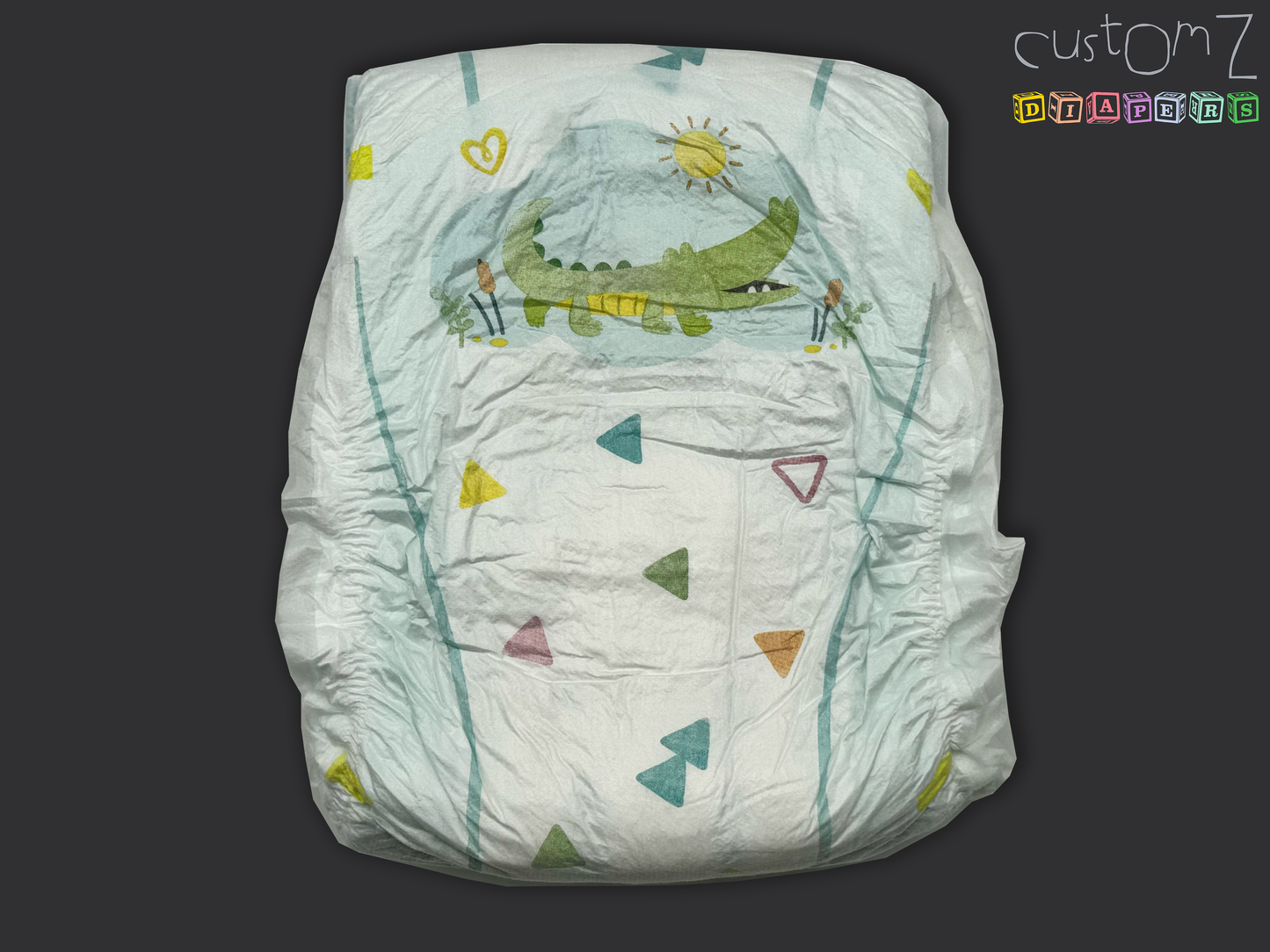 CustomZ Cosy Croc ABDL Adult Baby Diaper Nappy - 1 x Nappy