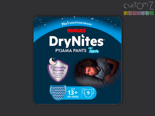 Boys UK Huggies DryNites Pyjama Pants 13+ Years - 9 Pack