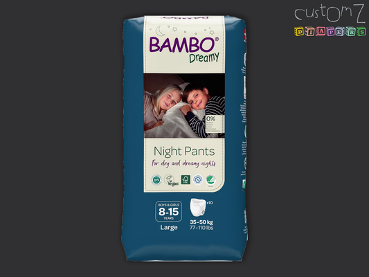 UK Bambo Nature Dreamy Night Pants Bed Wetting Diaper - 10 Pack