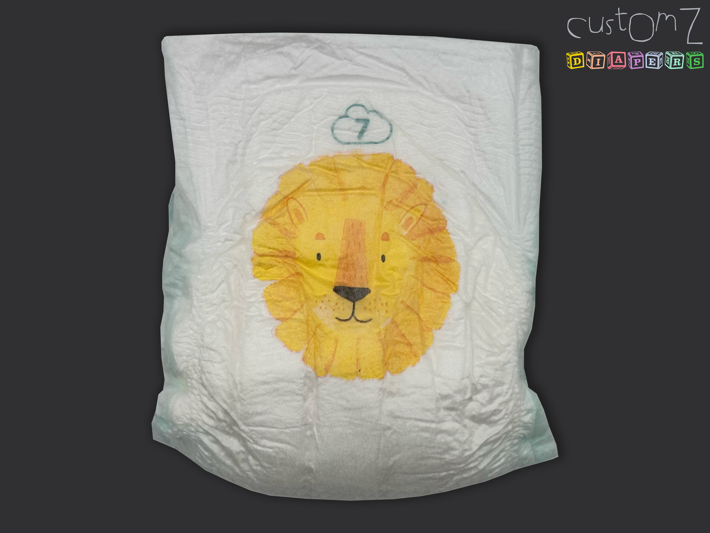 CustomZ Leo Lion ABDL Adult Baby Diaper Nappy - 1 x Nappy