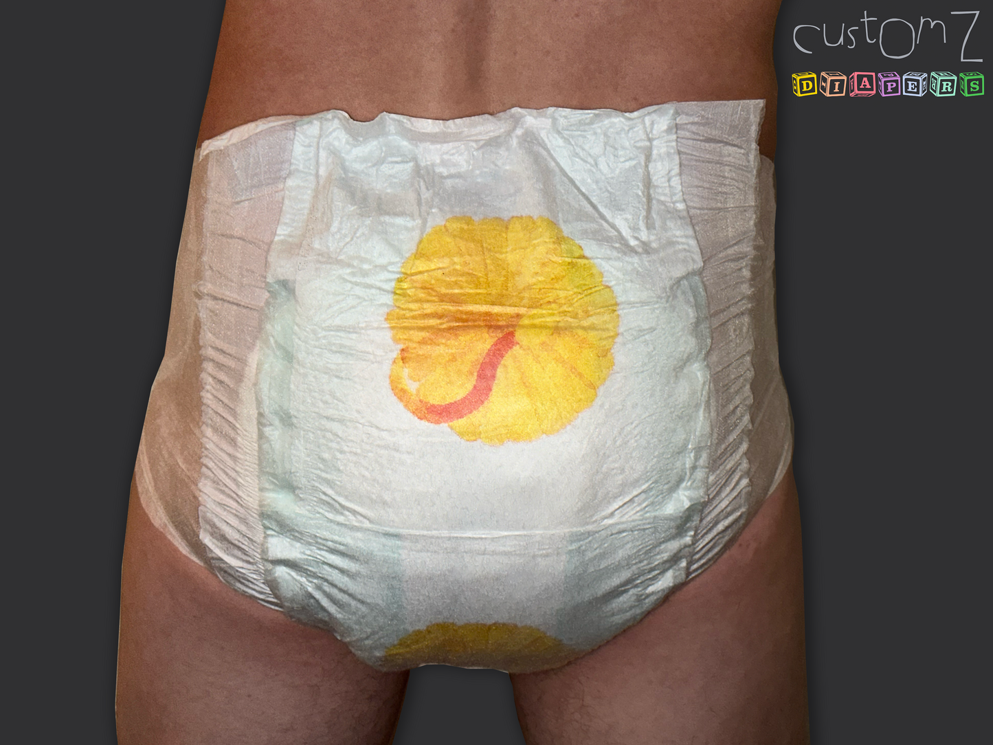 CustomZ Leo Lion ABDL Adult Baby Diaper Nappy - 1 x Nappy