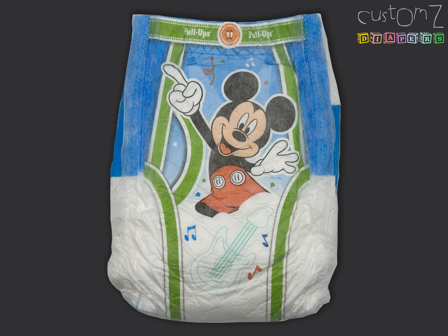 CustomZ Mr Mouse ABDL Adult Baby Diaper Nappy - 1 x Nappy