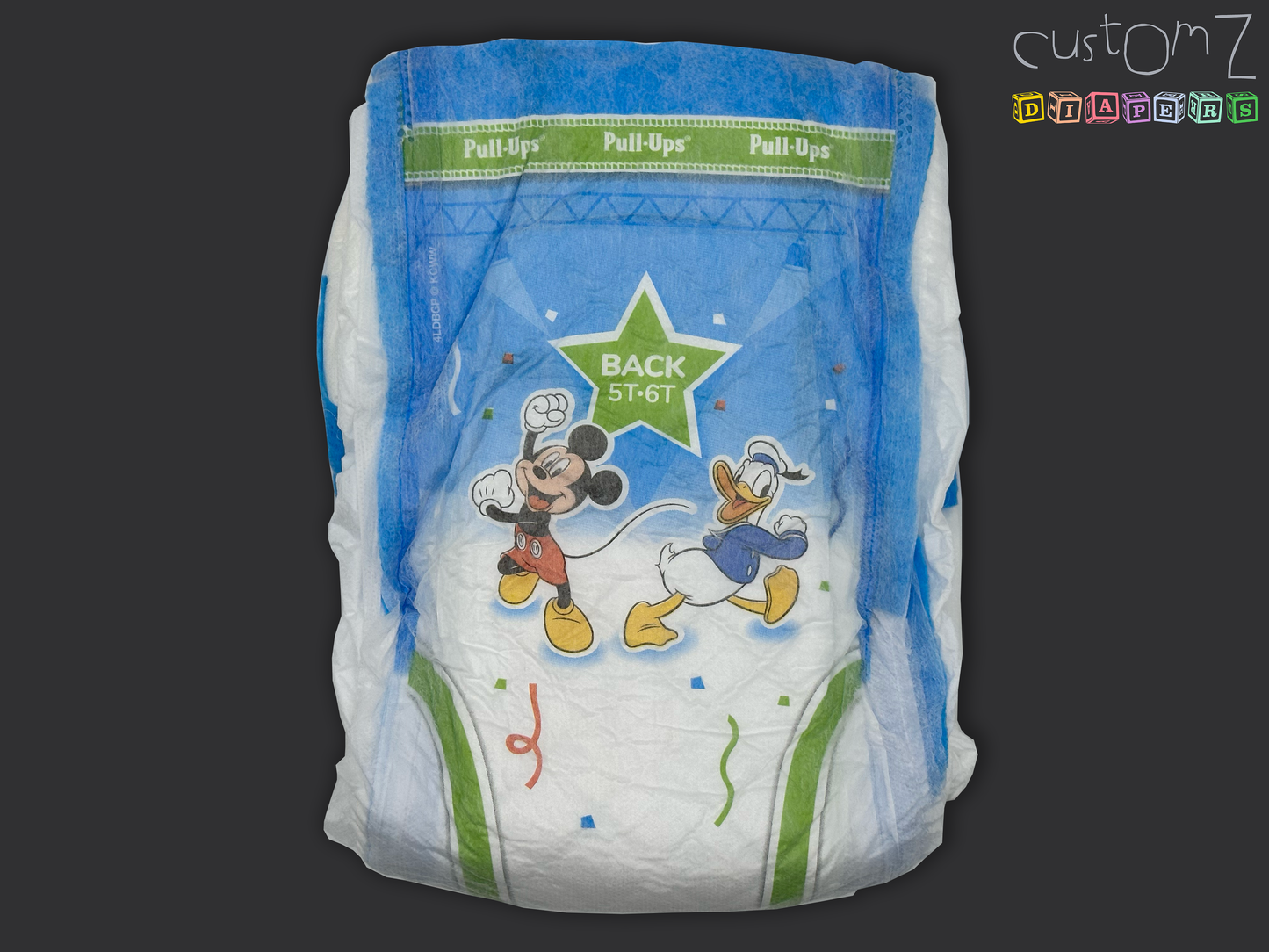 CustomZ Mr Mouse ABDL Adult Baby Diaper Nappy - 1 x Nappy