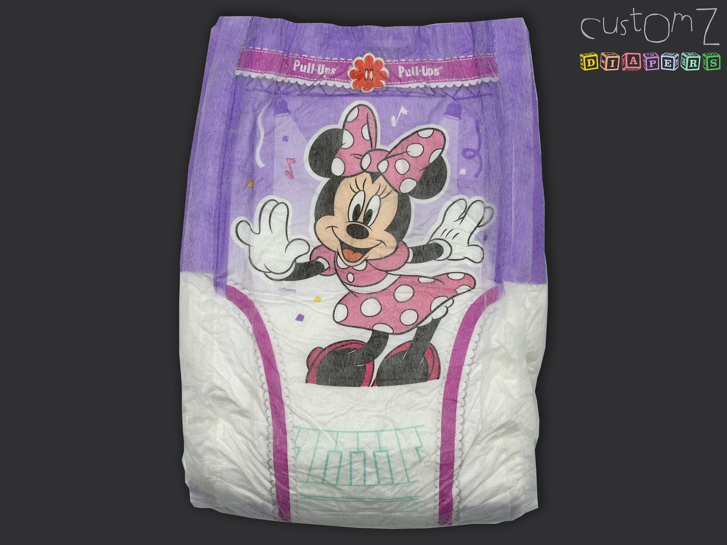 CustomZ Miss Mouse ABDL Adult Baby Diaper Nappy - 1 x Nappy