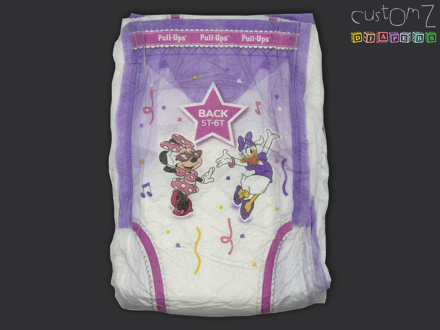 CustomZ Miss Mouse ABDL Adult Baby Diaper Nappy - 1 x Nappy