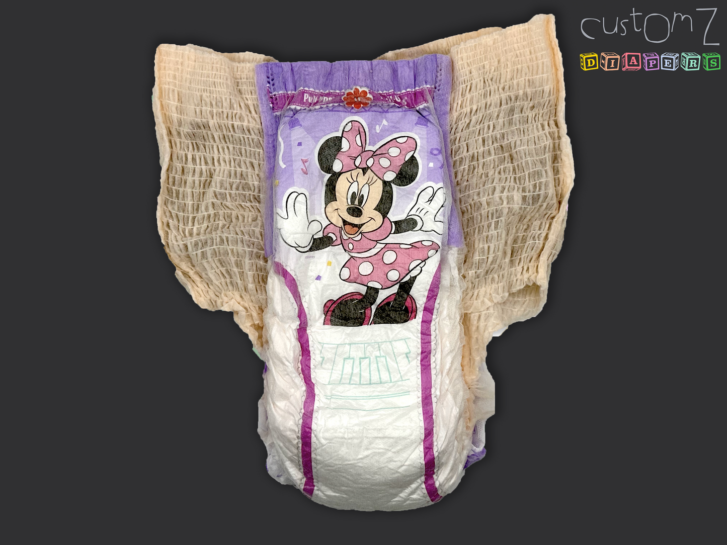 CustomZ Miss Mouse ABDL Adult Baby Pull Up Diaper - 1 x Pull Up Nappy