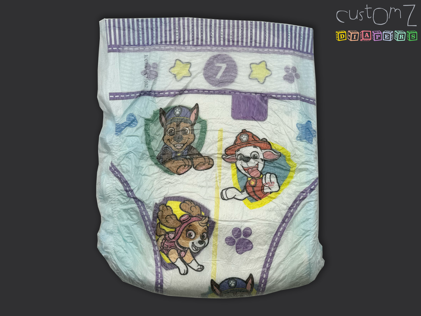 CustomZ Puppy Stars ABDL Adult Baby Diaper Nappy - 1 x Nappy