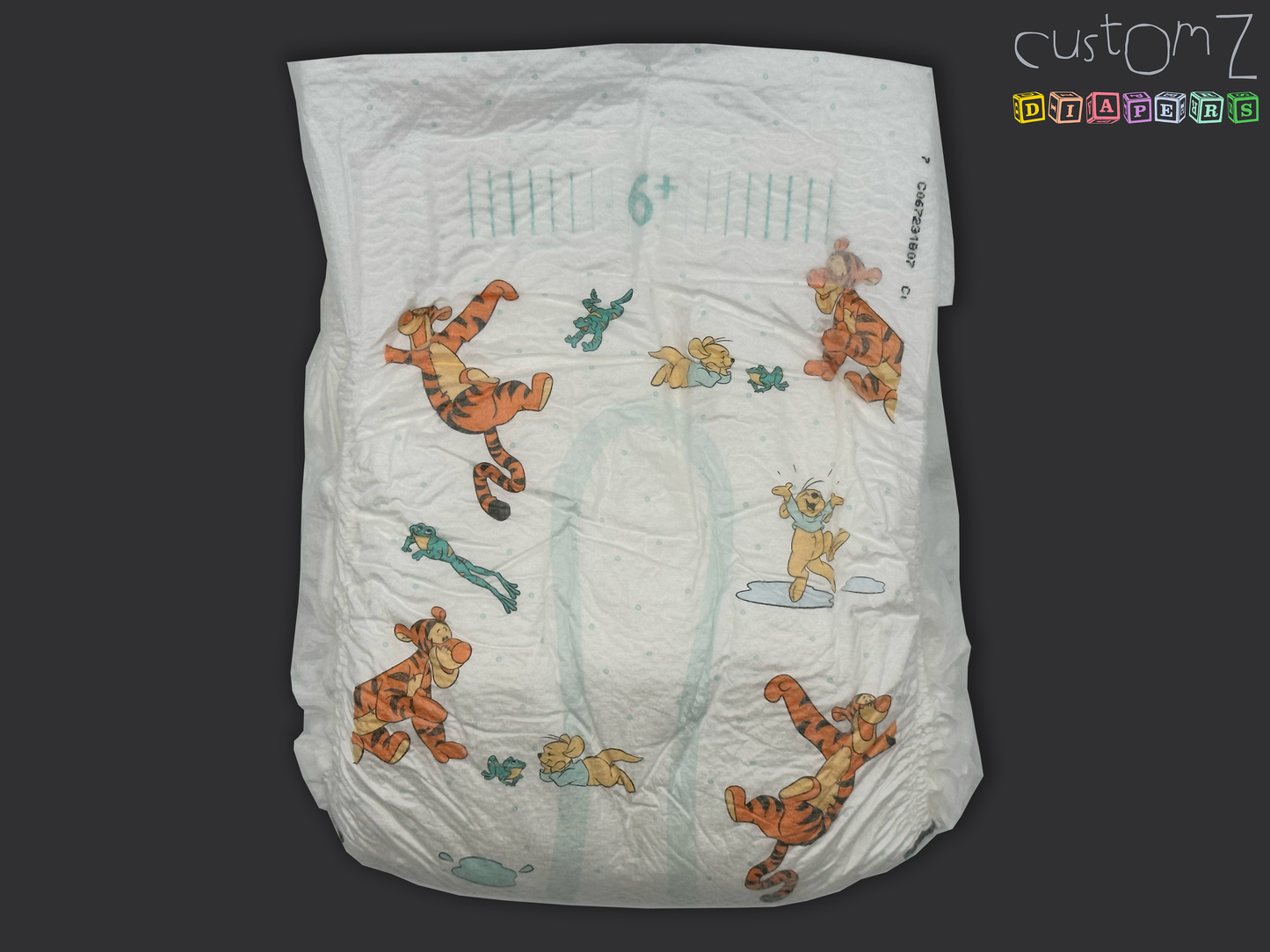 CustomZ Tiger & Friends ABDL Adult Baby Diaper Nappy - 1 x Nappy