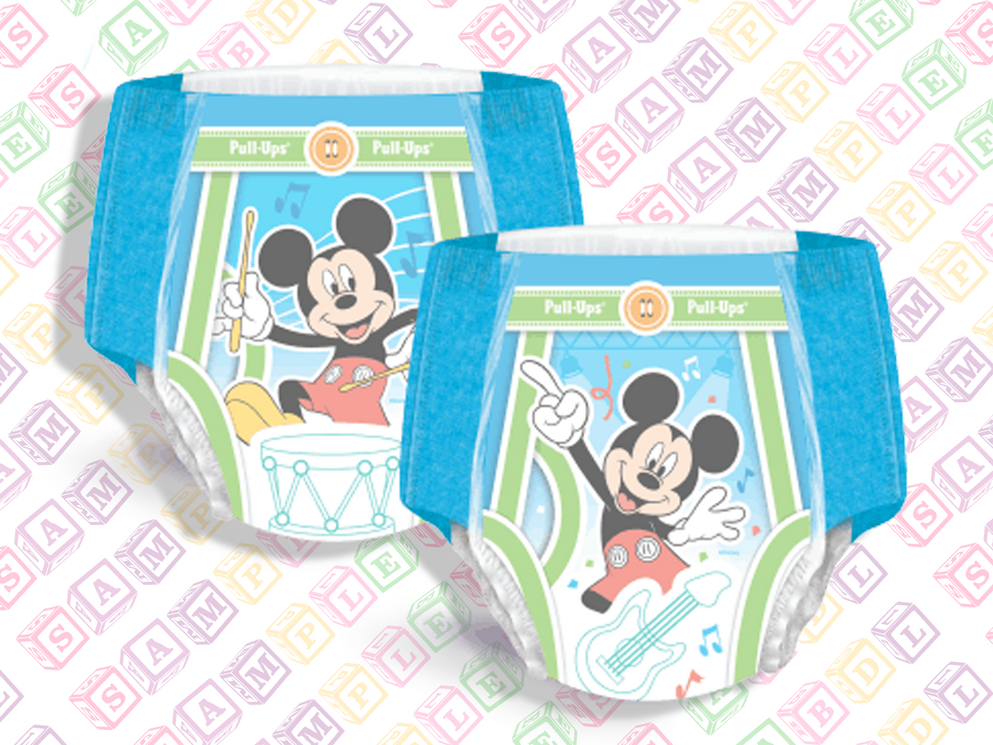 Huggies Pull-Ups Potty Training Pants for Boys - Mickey Mouse Nappy Diaper - Size 5T - 6T - Single Sample