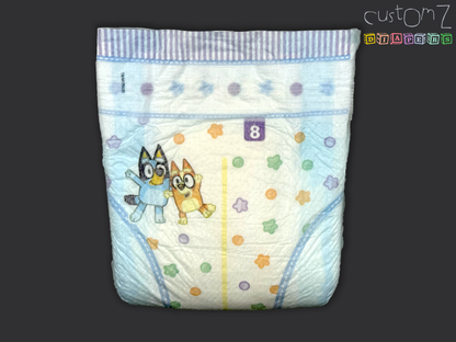 CustomZ Blu Duo ABDL Adult Baby Diaper Nappy - 1 x Nappy