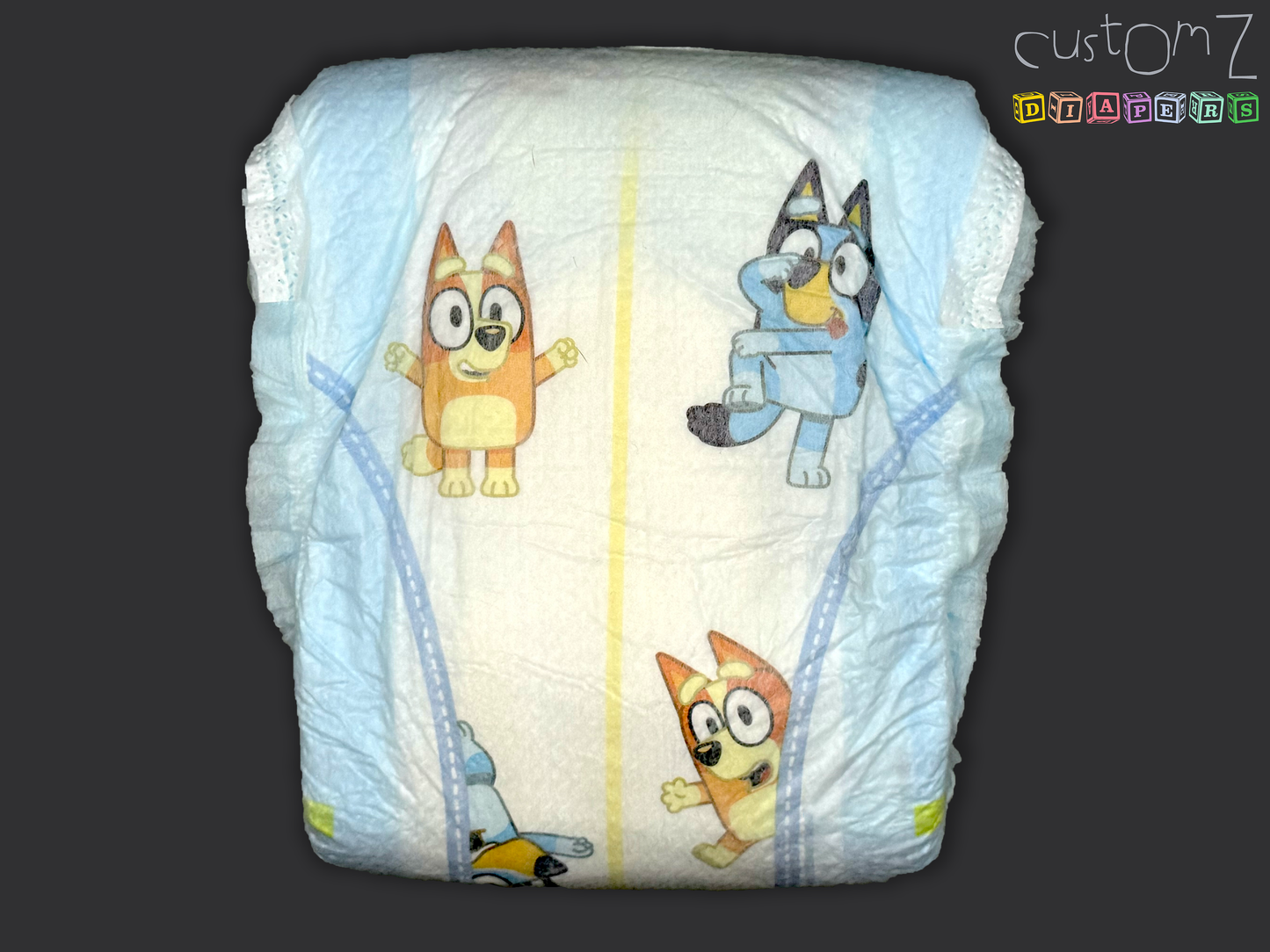 CustomZ Blu Sisters ABDL Adult Baby Diaper Nappy - 1 x Nappy