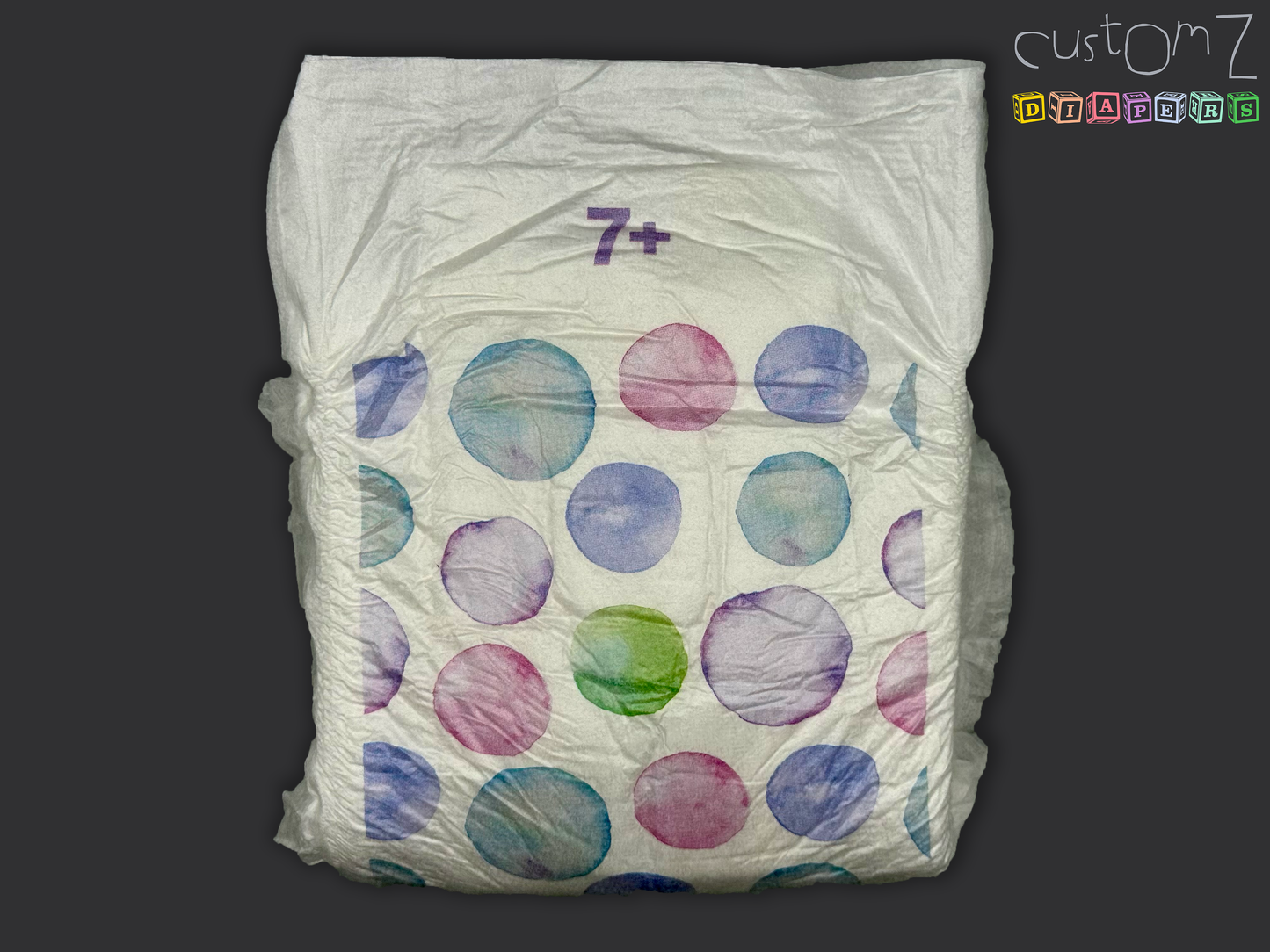 CustomZ Bubbles ABDL Adult Baby Diaper Nappy - 1 x Nappy