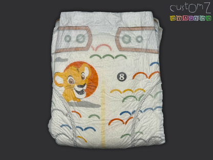 CustomZ Lion Pals ABDL Adult Baby Diaper Nappy - 1 x Nappy