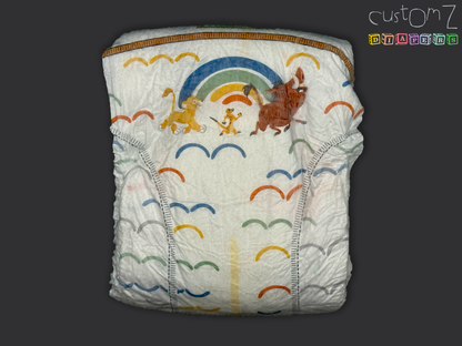 CustomZ Lion Pals ABDL Adult Baby Diaper Nappy - 1 x Nappy