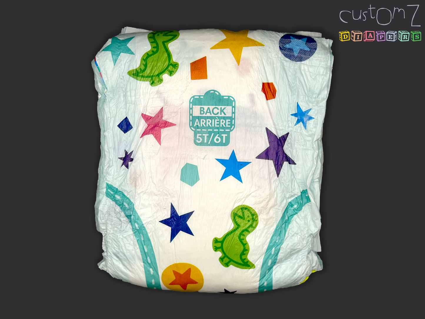 CustomZ Piggy Family ABDL Adult Baby Diaper Nappy - 1 x Nappy