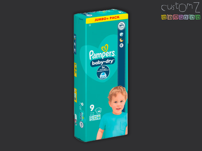 Pampers Baby Dry Taped Size 9 48 Nappies Diapers - Pack of 48