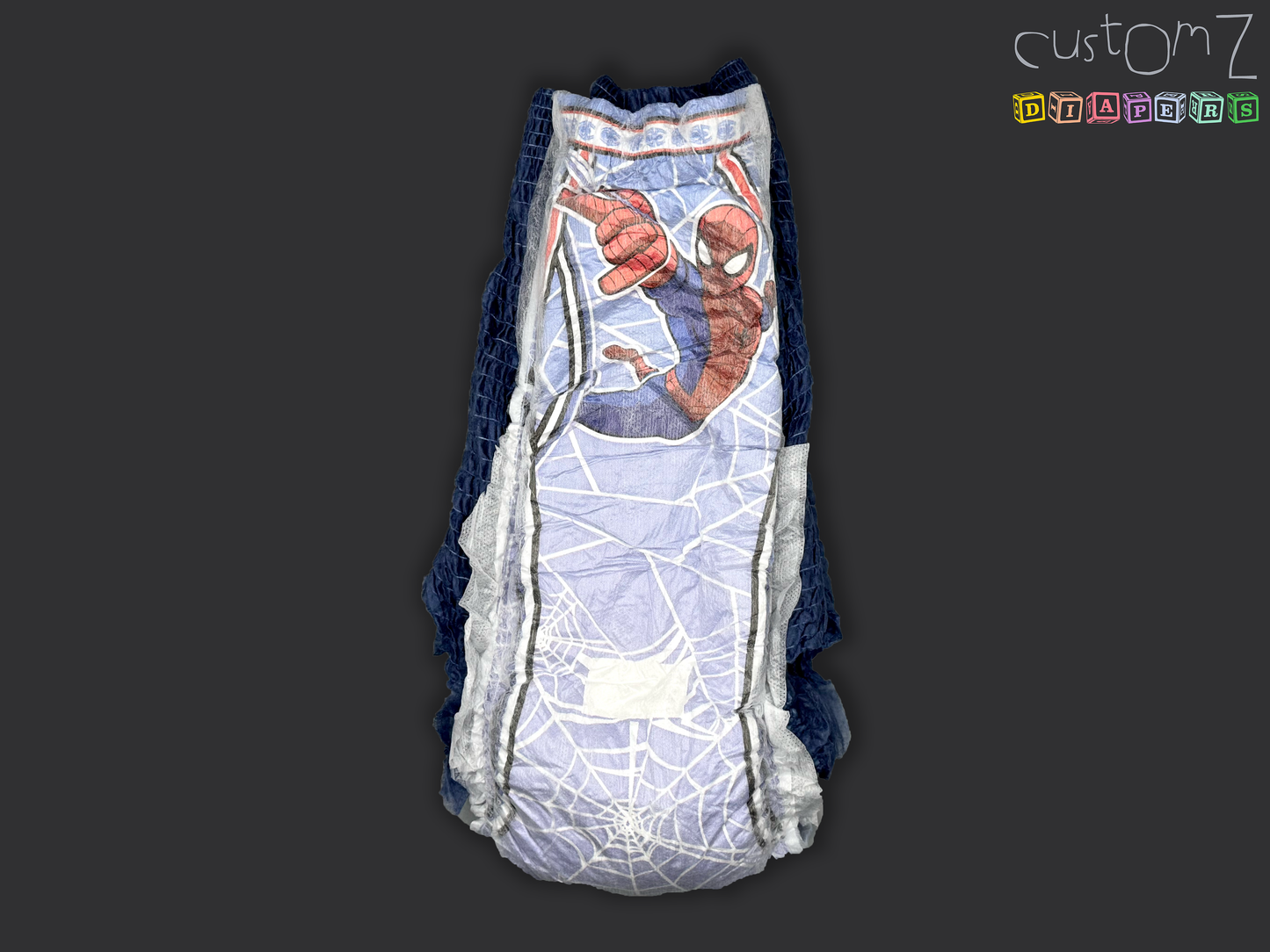 CustomZ Super Spidey ABDL Adult Baby Pull Up Diaper - 1 x Pull Up Nappy