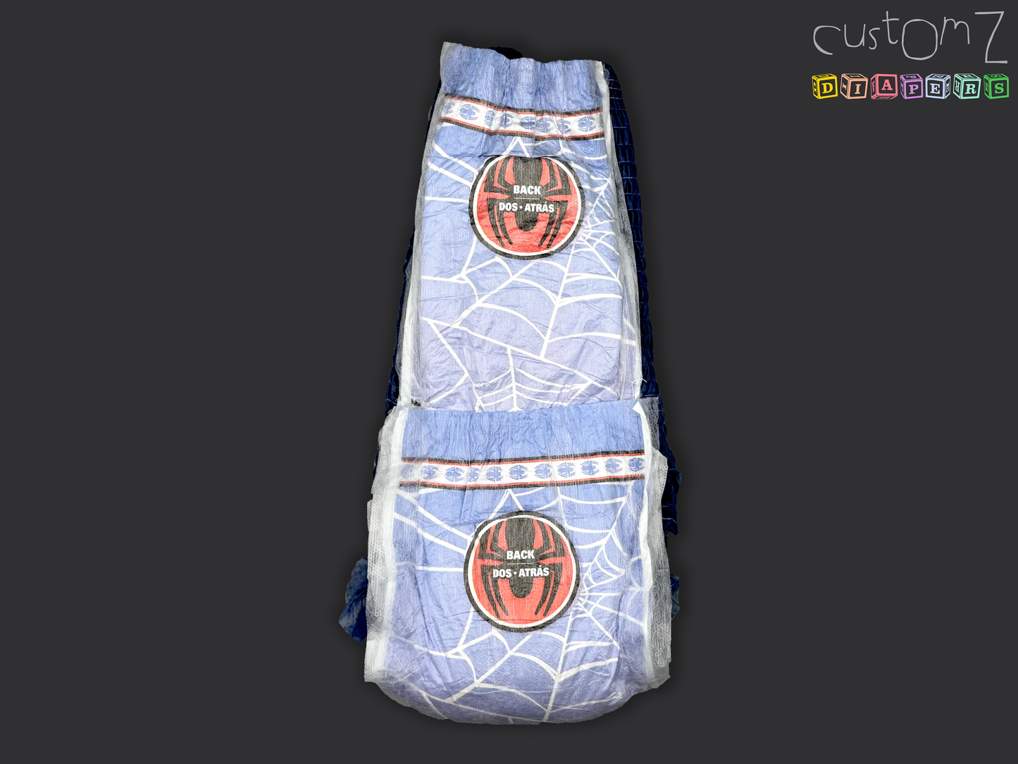 CustomZ Super Spidey ABDL Adult Baby Pull Up Diaper - 1 x Pull Up Nappy