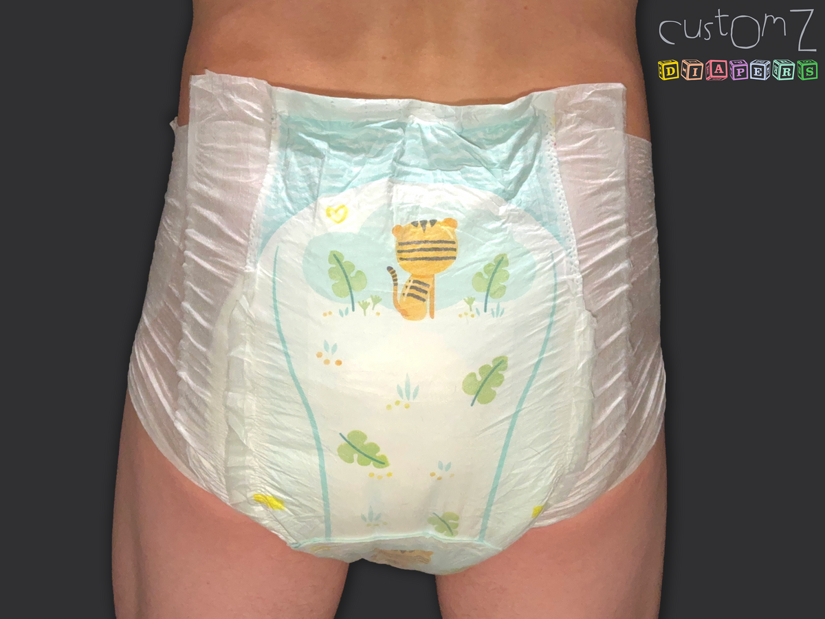 CustomZ Tiny Tiger ABDL Adult Baby Diaper Nappy - 1 x Nappy – CustomZ ...