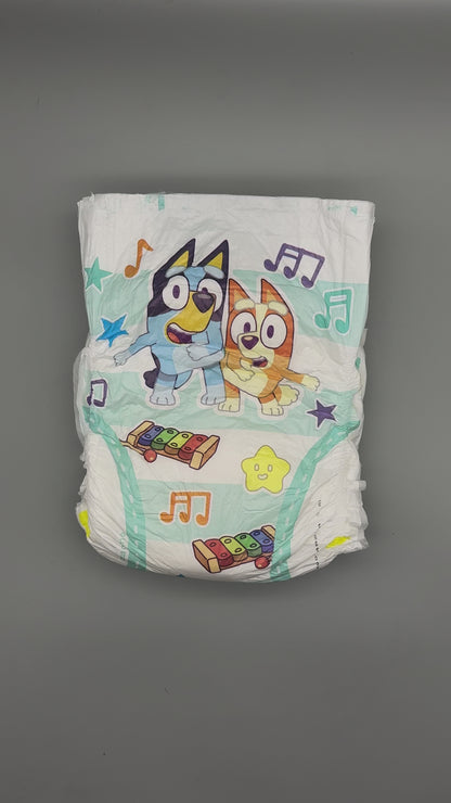 CustomZ Blu Sisters ABDL Plastic Backed Adult Baby Diaper Nappy - 1 x Nappy