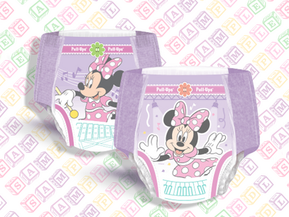 Huggies Pull-Ups Potty Training Pants for Girls - Mini Mouse Nappy Diaper - Size 5T - 6T - Single Sample