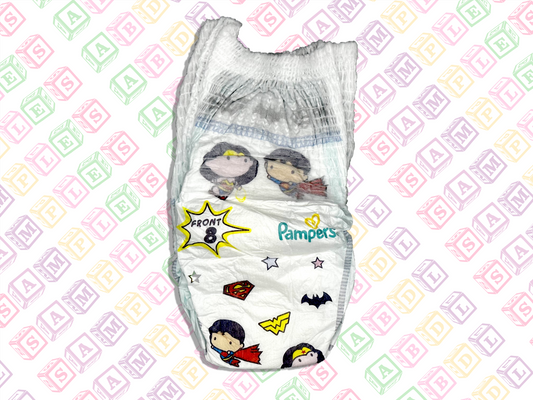 Pampers Baby Dry Size 8 Nappy Pants Dc Super Heroes Diaper Sample