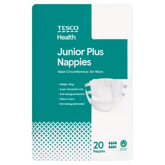 Tesco Health Junior Plus XXL Nappy Diaper Sample